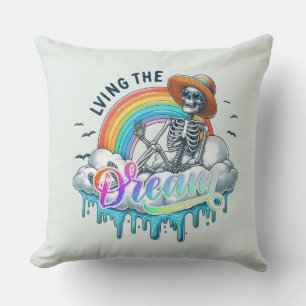 Cojín Decorativo Viviendo el sueño - Skeleton