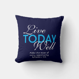 Cojín Decorativo VIVIR HOY BIEN Inspirador cristiano