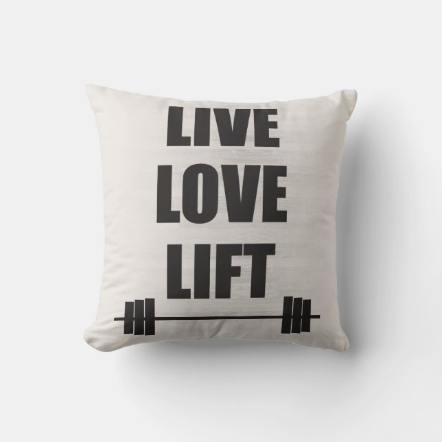 Cojín Decorativo Vivo, amor, elevación (Anverso)