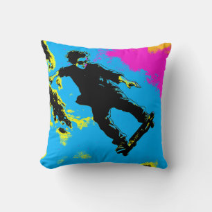 Cojín Decorativo Vivo para volar - Skateboarder