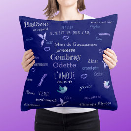 Cojín Decorativo Vocabulario francés de la confianza