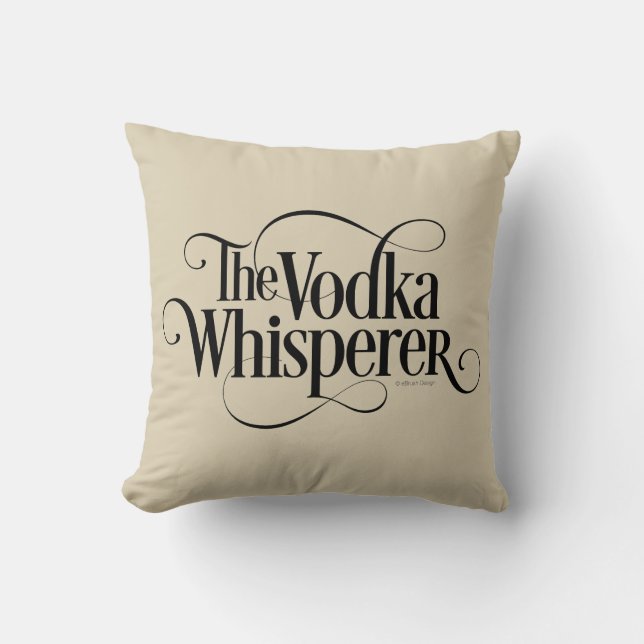 Cojín Decorativo Vodka Whisperer (Anverso)