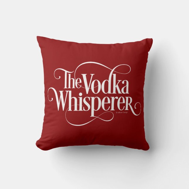 Cojín Decorativo Vodka Whisperer (Anverso)