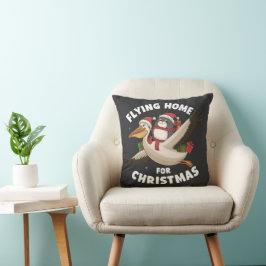 Cojín Decorativo Volando A Casa Para Navidades
