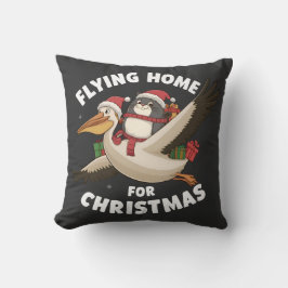 Cojín Decorativo Volando A Casa Para Navidades