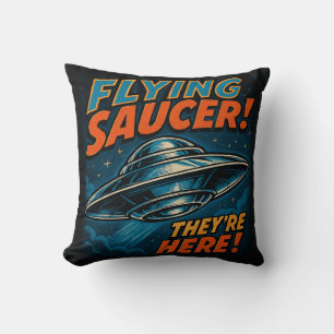 Cojín Decorativo Volando OVNI de Saucer están aquí