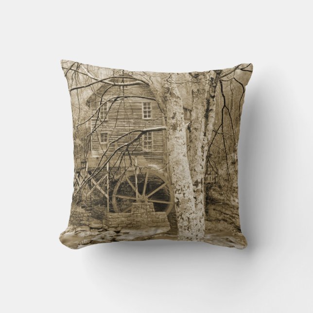 Cojín Decorativo Volante de agua de cosecha (Anverso)