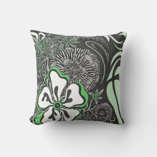 Cojín Decorativo Volante Floral | Color Personalizable | Almohadón