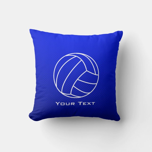 Cojín Decorativo Voleibol azul profundo (Anverso)
