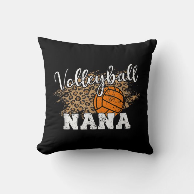 Cojín Decorativo Voleibol Nana Leopard Fun Voleibol Nana (Anverso)