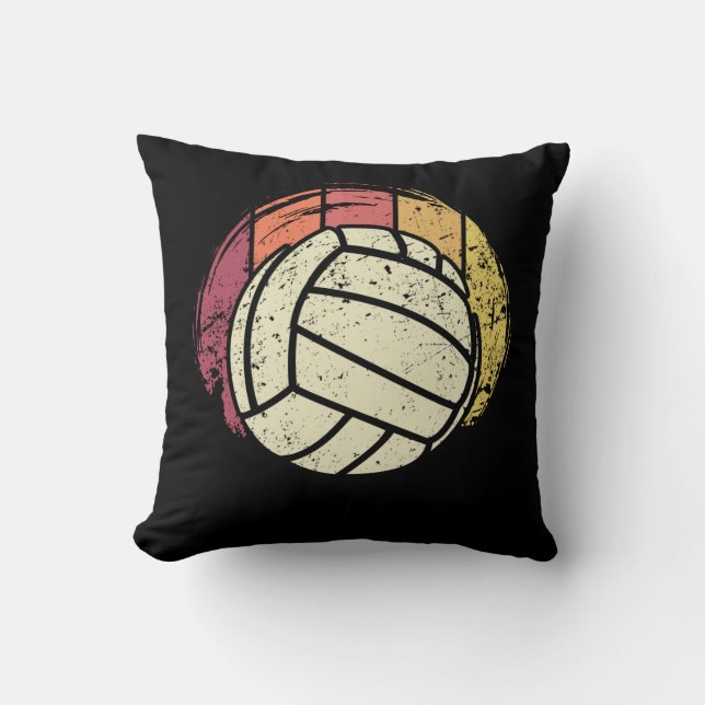 Cojín Decorativo Voleibolista Retro (Anverso)