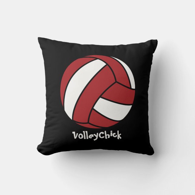 Cojín Decorativo VolleyChick (personalizable) (Anverso)
