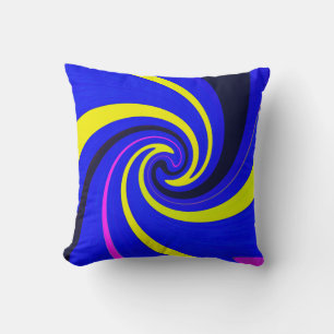 Cojín Decorativo Vórtice azul
