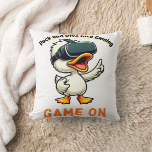 Cojín Decorativo VR Duck Gamer Computer Nerd