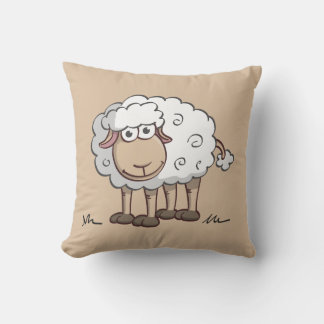 Cojín Decorativo Vrolijke illustratie van een lachend schaap