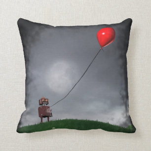 Cojín Decorativo Vuele su pequeño globo rojo