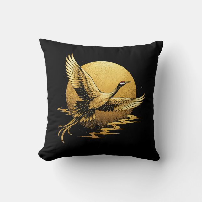 Cojín Decorativo Vuelo Dorado (Anverso)