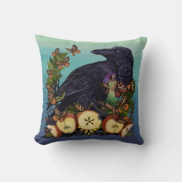 Cojín Decorativo Vuelos de Fantasy Raven Faery