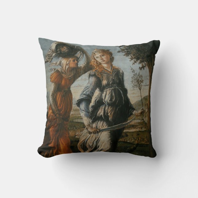 Cojín Decorativo Vuelta de Judith a Bethulia por Botticelli (Anverso)