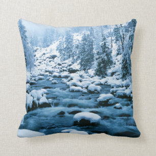 Cojín Decorativo WA, Bosque Nacional Wenatchee, Cascada