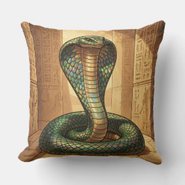 Cojín Decorativo Wadjet – Ägyptische Schlangengöttin