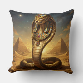 Cojín Decorativo Wadjet – Egyptian Cobra Goddess