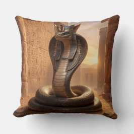 Cojín Decorativo Wadjet – Egyptian Cobra Goddess´5