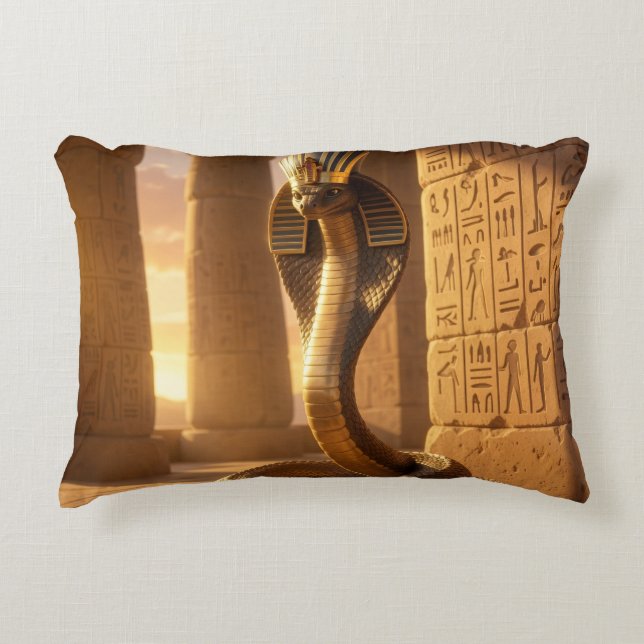 Cojín Decorativo Wadjet – Egyptian Cobra Goddess´6 (Anverso)