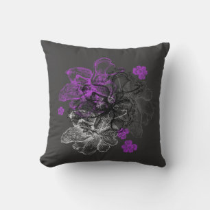 Cojín Decorativo Wahine Lace Hawaiian Orchid Reversible