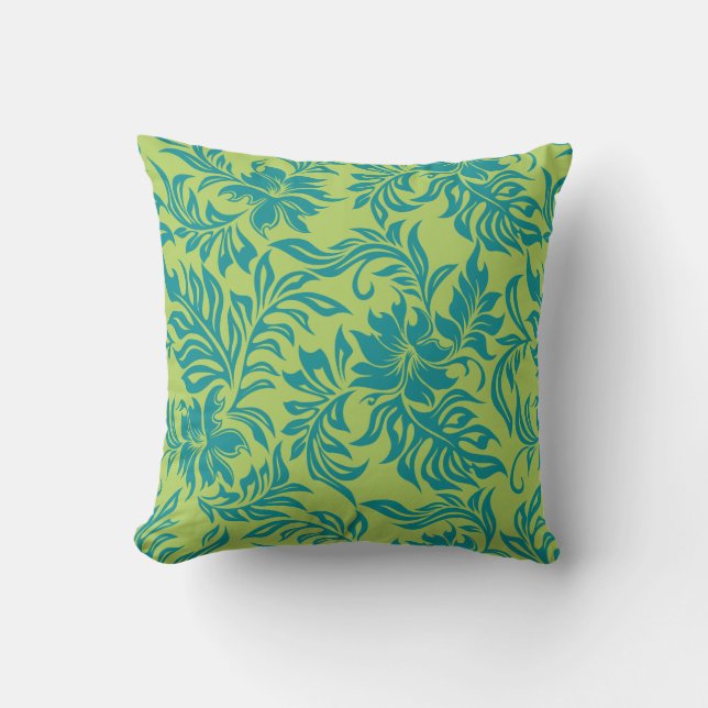 Cojín Decorativo Waikiki Hibiscus Hawaii Pillows reversibles (Anverso)