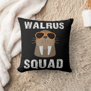 COJÍN DECORATIVO WALRUS SQUAD CUTE FUNNY SEA ANIMAL LOVER