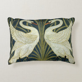 Cojín Decorativo Walter Crane Swan & Rush and Iris Victorian 