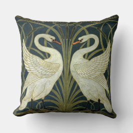 Cojín Decorativo Walter Crane Swan & Rush and Iris Victorian 