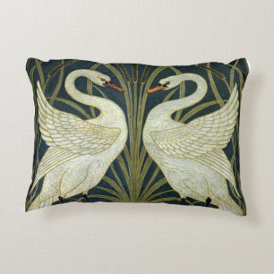 Cojín Decorativo Walter Crane Swan & Rush e Iris victoriano