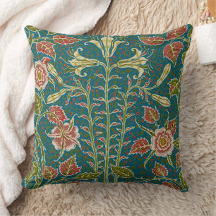 Cojín Decorativo Walter Crane Vintage Lily y Rosa Floral