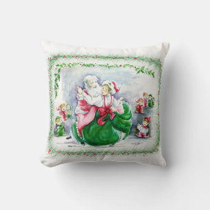Cojín Decorativo Waltzing Santa & Mrs Claus Pillow