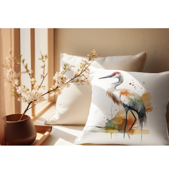 Cojín Decorativo Wandering Crane (Subido por el creador)