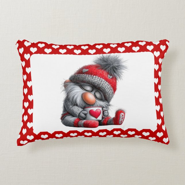 Cojín Decorativo "Warm & Cozy" Sleepy Gnome | Winter Cocoa  (Anverso)