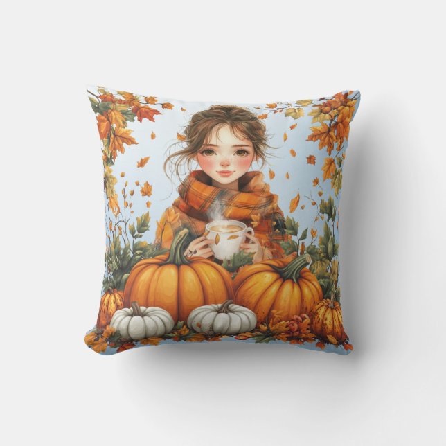 Cojín Decorativo Warm Fall Themed Throw Pillow (Anverso)