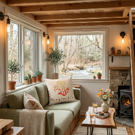 Cojín Decorativo Warm Floral Growth Cushion