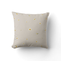 Warm Greige Japanese Narcissus Floral Pattern