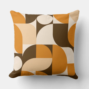 Cojín Decorativo Warm Orange Geometric Composition