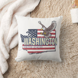 Cojín Decorativo Washington State United States Map USA Souvenir