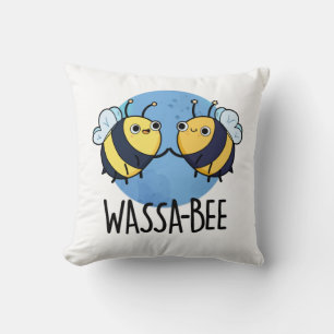 Cojín Decorativo Wassabee Funny Wasabi Bee Pun