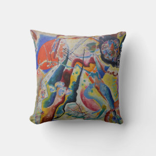 Cojín Decorativo Wassily Kandinsky Mancha roja Arte abstracto clási