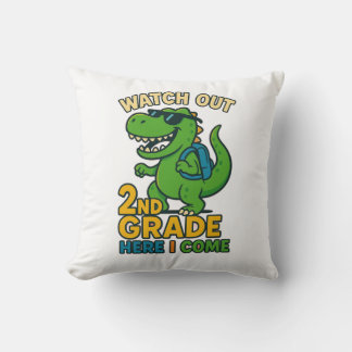 Cojín Decorativo Watch Out 2nd Grade Here I Come Throw Pillow