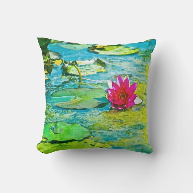 Cojín Decorativo Water Lily Lilypad (Anverso)