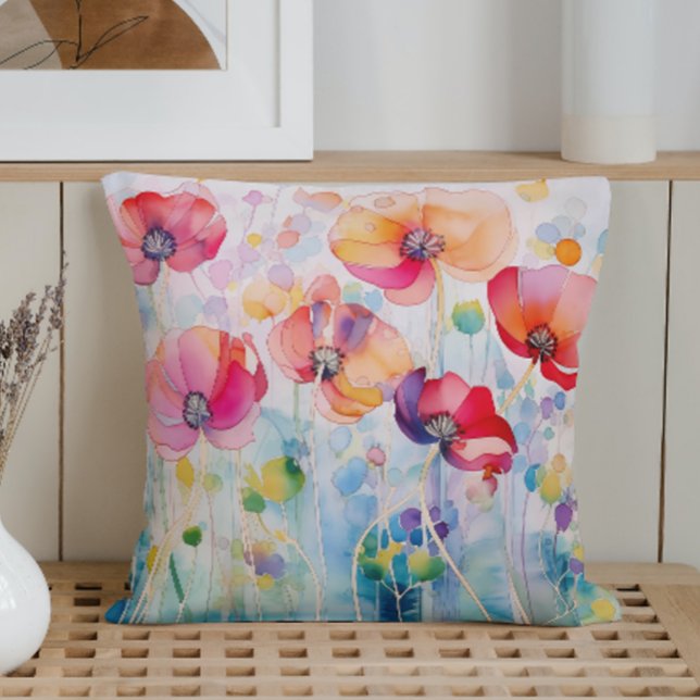 Cojín Decorativo Watercolor Abstract Petal Play (Subido por el creador)