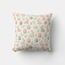 Cojín Decorativo Watercolor Bunny Easter Throw Pillow