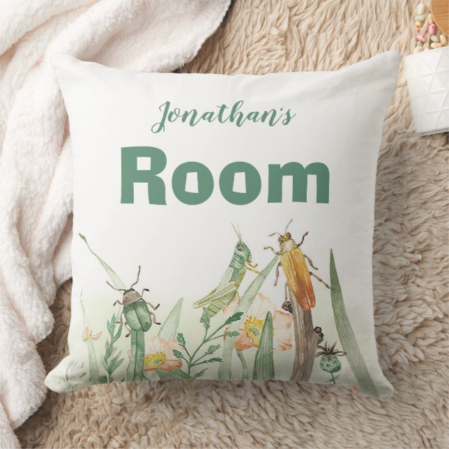 Cojín Decorativo Watercolor Child's Bug Insect (Manta)